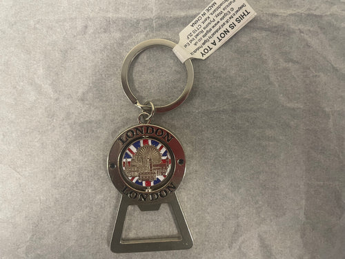 London Bottle Opener Key Ring