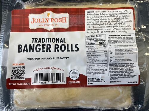 Jolly Posh Traditional Banger Rolls (3 pk) available in store only