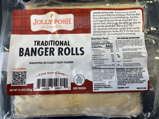 Jolly Posh Traditional Banger Rolls (3 pk) available in store only