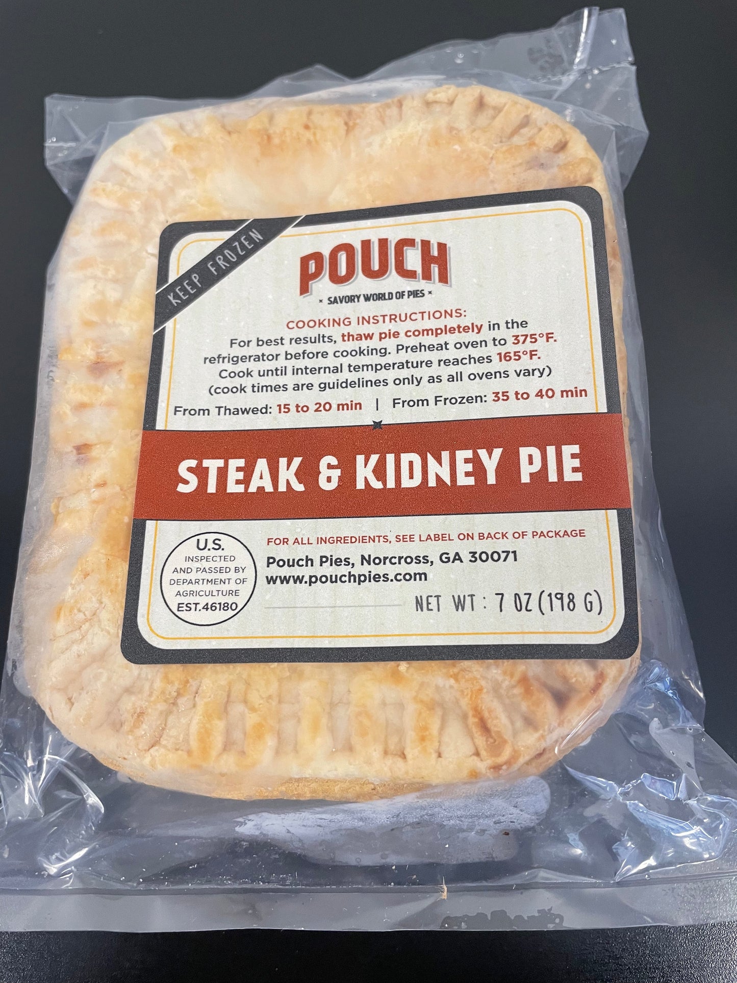 Pouch Steak and Kidney Pie 7 oz (available in store only)