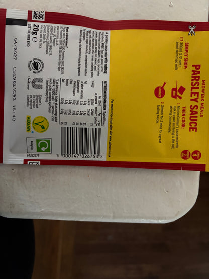 Colman's Meal Makers Parsley Sauce 20g