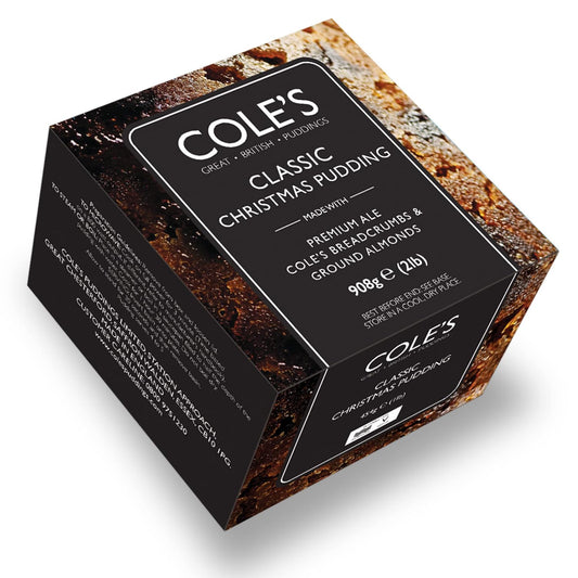 Cole’s Classic Christmas Pudding with premium Ale