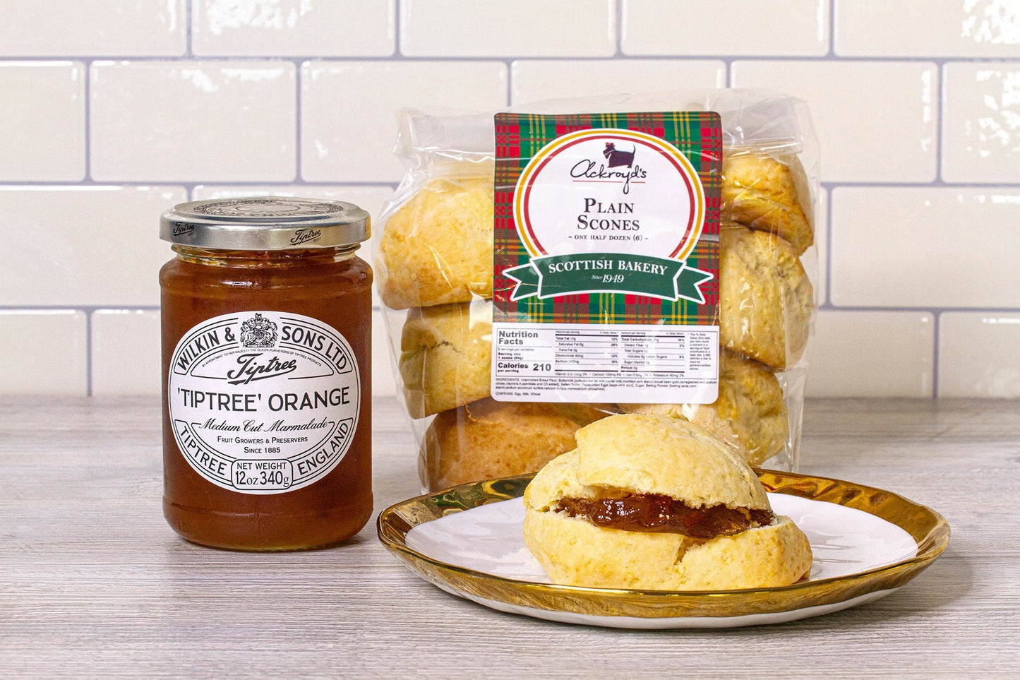 Ackroyd's Scones: Plain  (6 Pack)