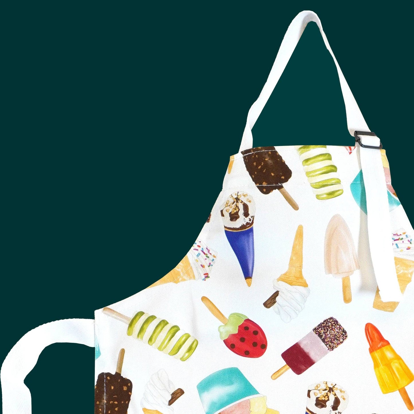 Corinne Alexander Children's Fun Ice Cream Apron - British Made - 100% Cotton