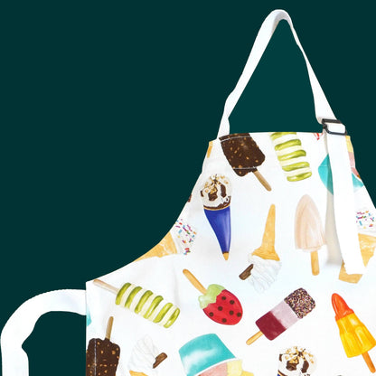 Corinne Alexander Children's Fun Ice Cream Apron - British Made - 100% Cotton