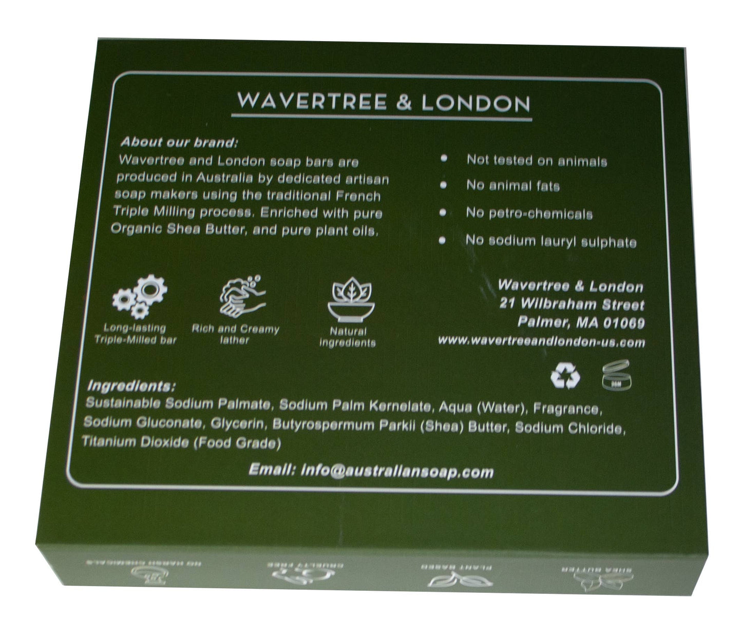 Wavertree and London 6 Natural Soap Gift Set – Premium Scented Soap Bars (7oz Each) with Magnetic Gift Box – Triple-Milled Soap