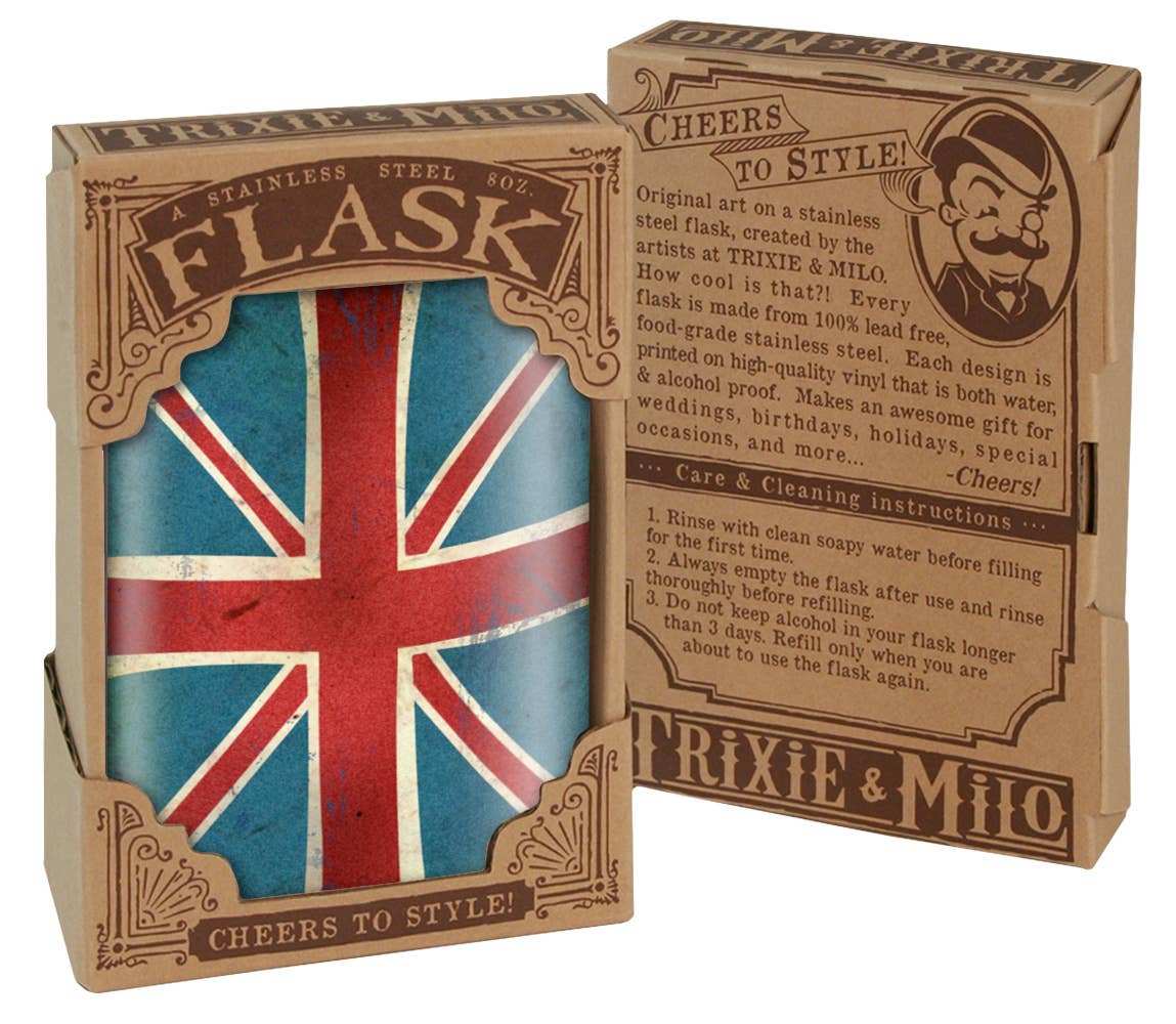 Flask - Union Jack (UK,British, England)