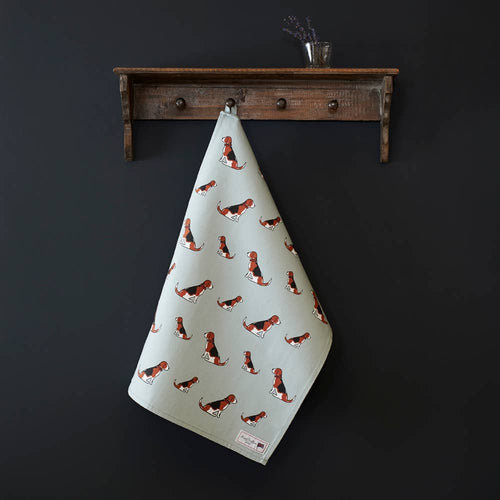Sweet William Designs Organic Tea Towel - Beagle
