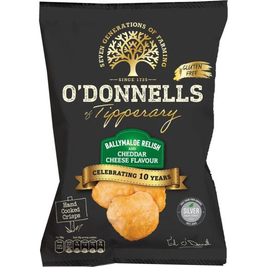 O'Donnells Ballymaloe Relish and Cheddar Cheese Crisps 44g