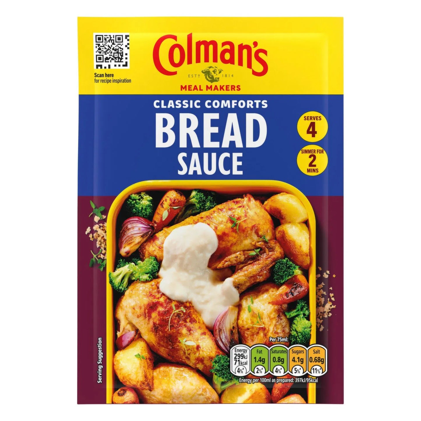Colman's Meal Makers Bread Sauce Mix 40g