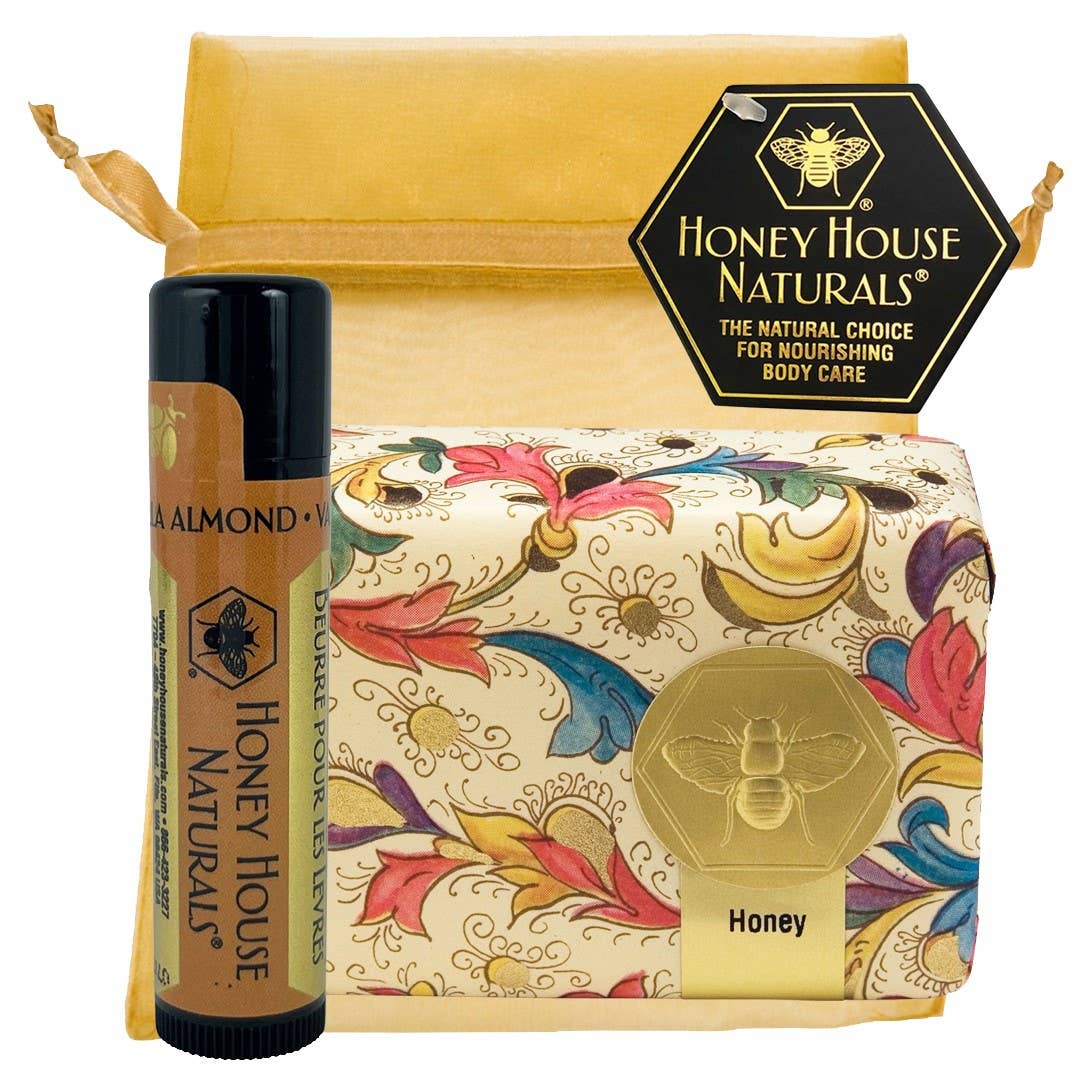 Honey House Naturals Lip Butter and Soap 3.5oz Gift Set