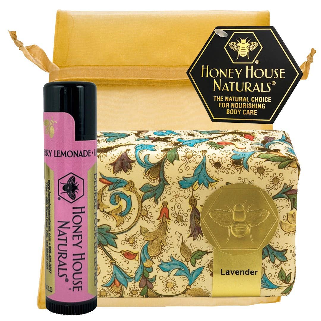 Honey House Naturals Lip Butter and Soap 3.5oz Gift Set