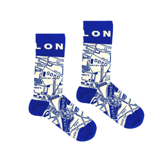 London Map Socks | UK Socks | Unisex Socks