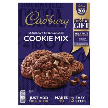 Cadbury Squidgy Chocolate Cookie Mix 265g (buy 1 get 1 free)