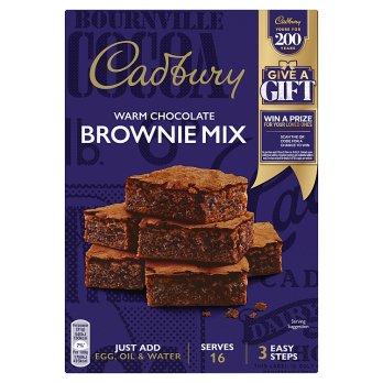 Cadbury Warm Chocolate Brownie Mix 350g