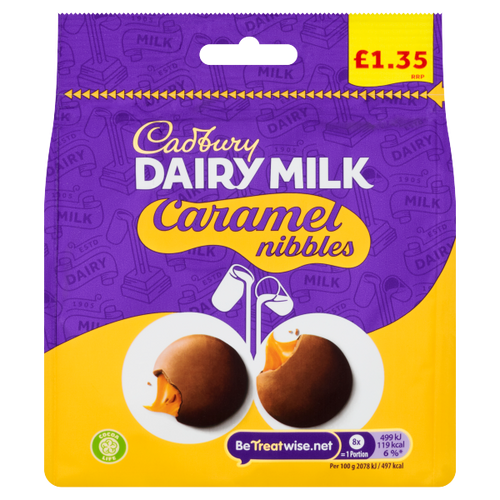 Cadbury Dairy Milk Caramel Nibbles 120g