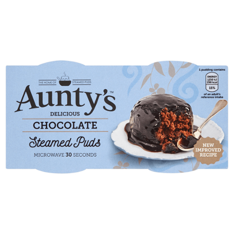 Aunty's Delicious Chocolate Steamed Puds (2 x 95g)