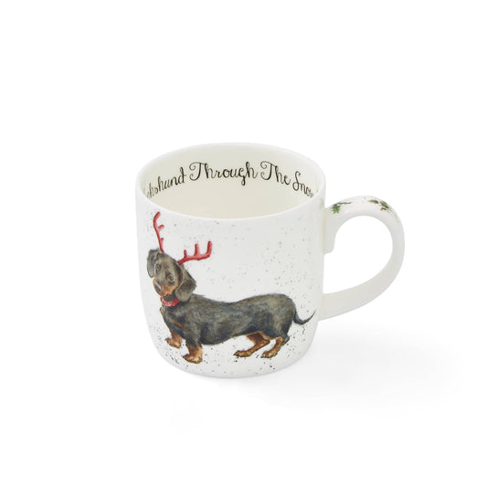 Wrendale Dachshund through the Snow (Dog) Mug