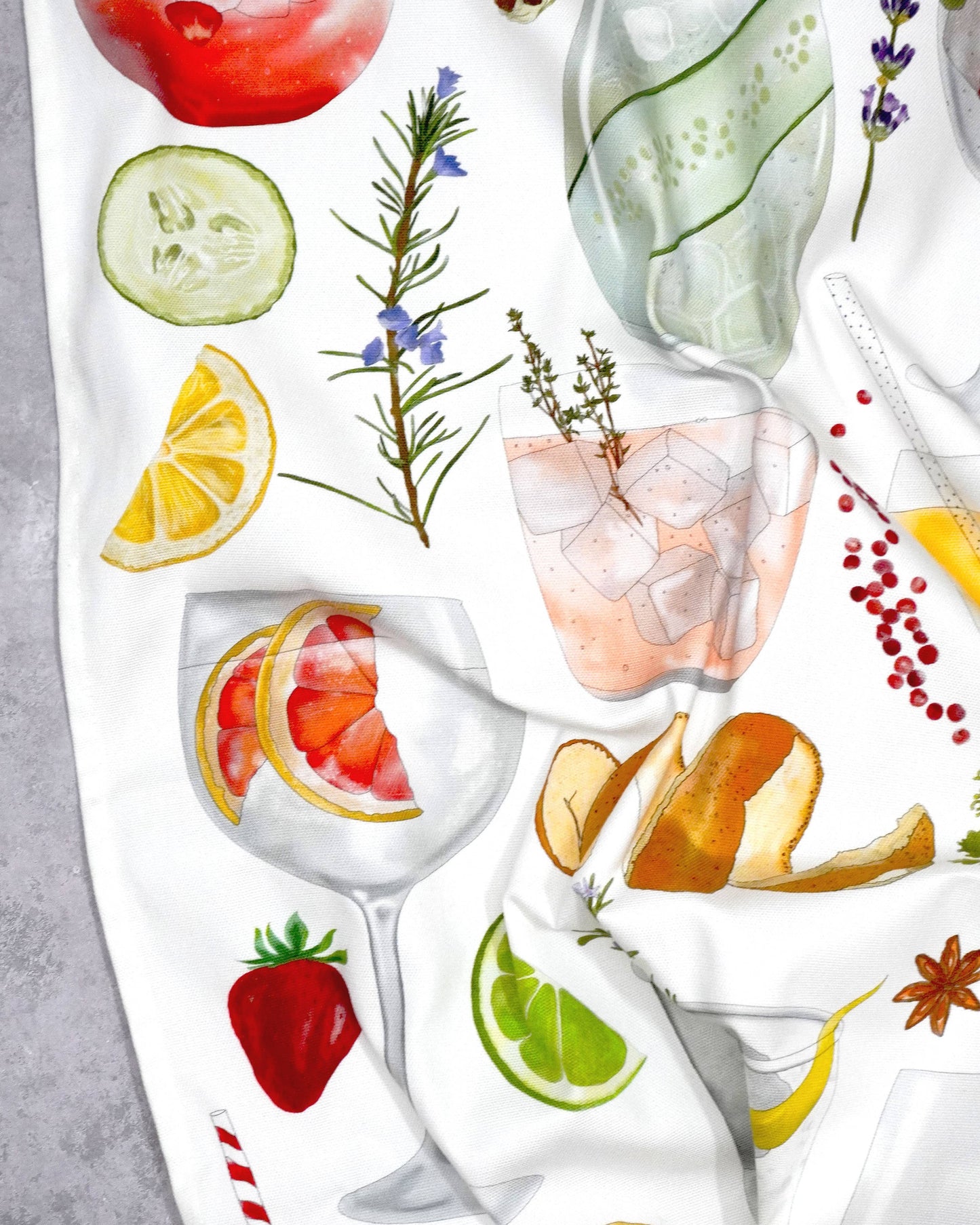 Corinne Alexander G&T Tea Towel - British Made – 100% Cotton