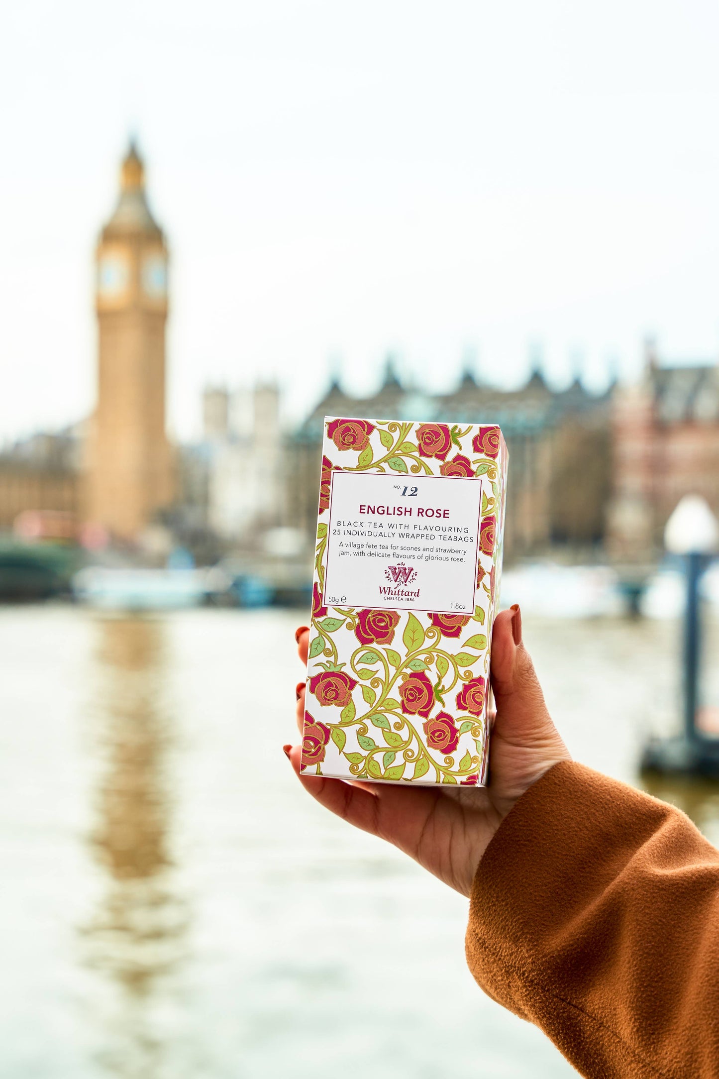 Whittard of Chelsea English Rose 25 individually wrapped teabags