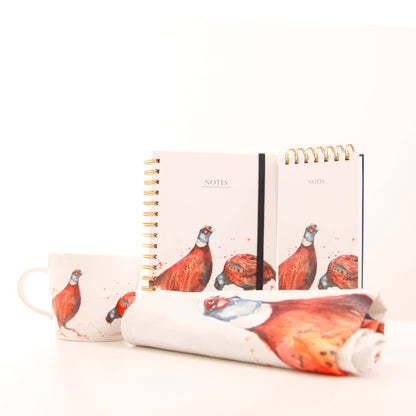 Meg Hawkins Art Pheasant Design Cotton Teatowel