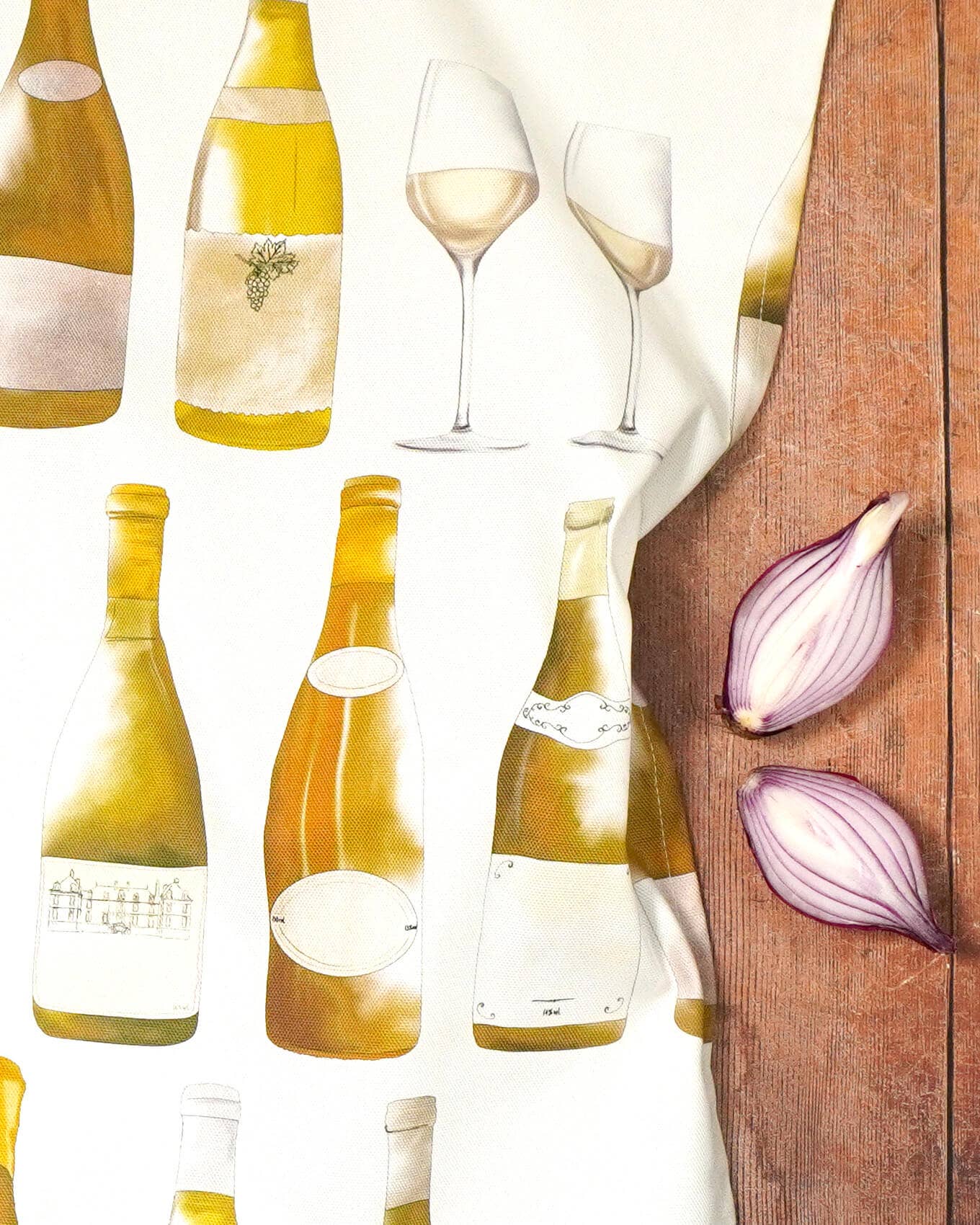Corinne Alexander White Wine Tea Towel - British Made – Kitchen Towel