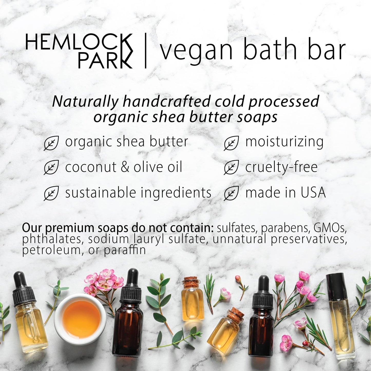 Organic Shea Butter Soap by Hemlock Park