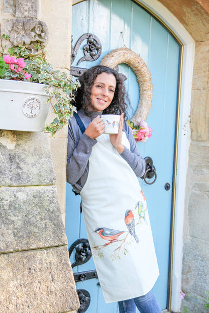 Meg Hawkins 'The Lookout' British Birds Design Apron