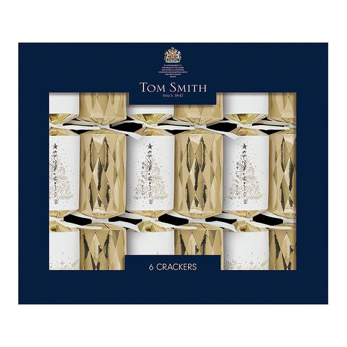 Tom Smith Luxury Gold Tree Crackers 6 PK (8" X 6)