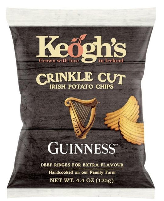 Keogh's Crinkle Cut Guinness Irish Potato Chips 125g
