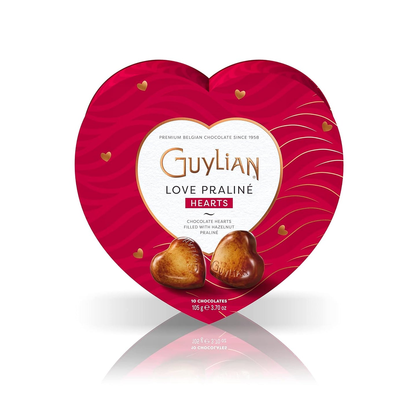 Guylian Heart Love Shaped 10 Chocolates Gift Box
