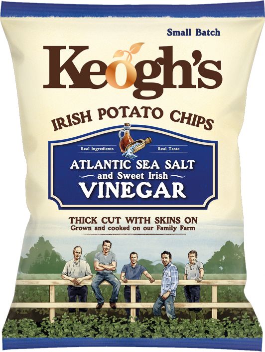 Keogh's Atlantic Sea Salt and Irish Vinegar Crisps 40g