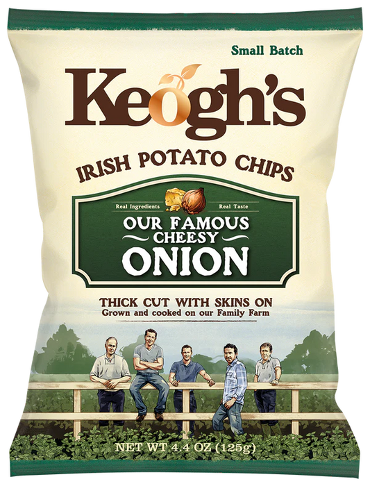Keogh's Famous Cheesy Onion Irish Potato Chips 40g