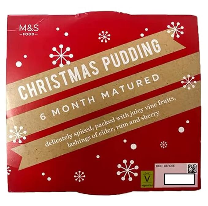 Marks and Spencer Christmas Pudding Medium 400g – Ocanao British Shop