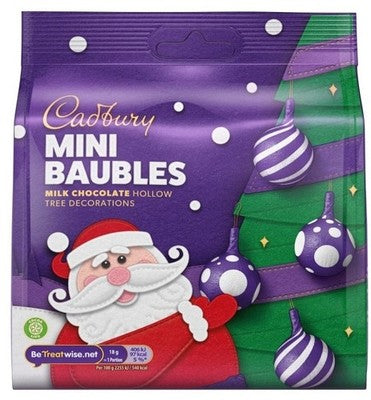 Cadbury Mini Baubles Hollow Tree Decorations 72g