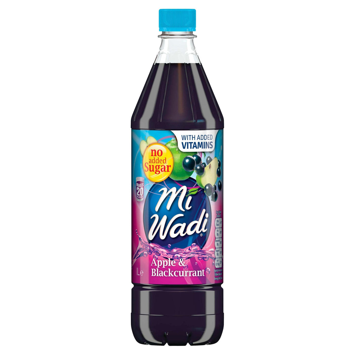 MiWadi Apple and Blackcurrant 1L