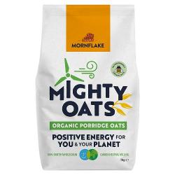 Mornflakes Mighty Oats Organic Porridge 1KG