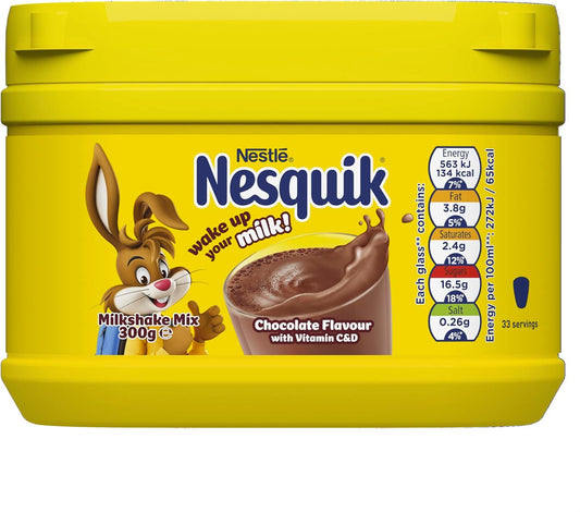 Nesquik chocolate flavored milkshake mix 300g