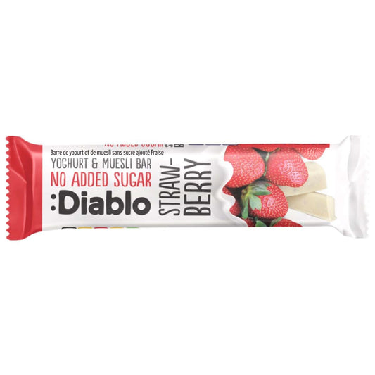 Diablo Yoghurt Coated Strawberry Muesli Bar 30g
