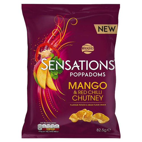 Walkers Poppadoms Mango and Red Chilli Chutney 82.5g (buy 1 get 1 free)