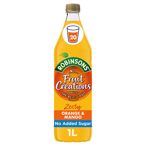 Robinsons Fruit Creations Zesty Orange and Mango 1L
