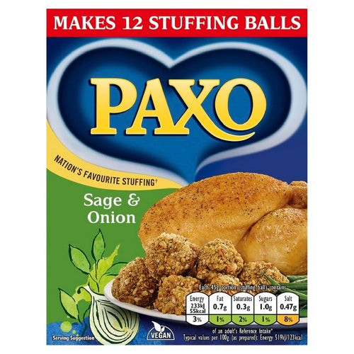 Paxo Sage and Onion Stuffing 170g