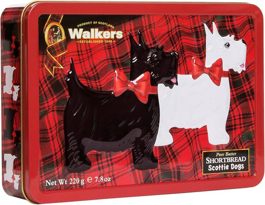 Walker's Pure Butter Scottie Dog Shortbread Cookies Tin 220g