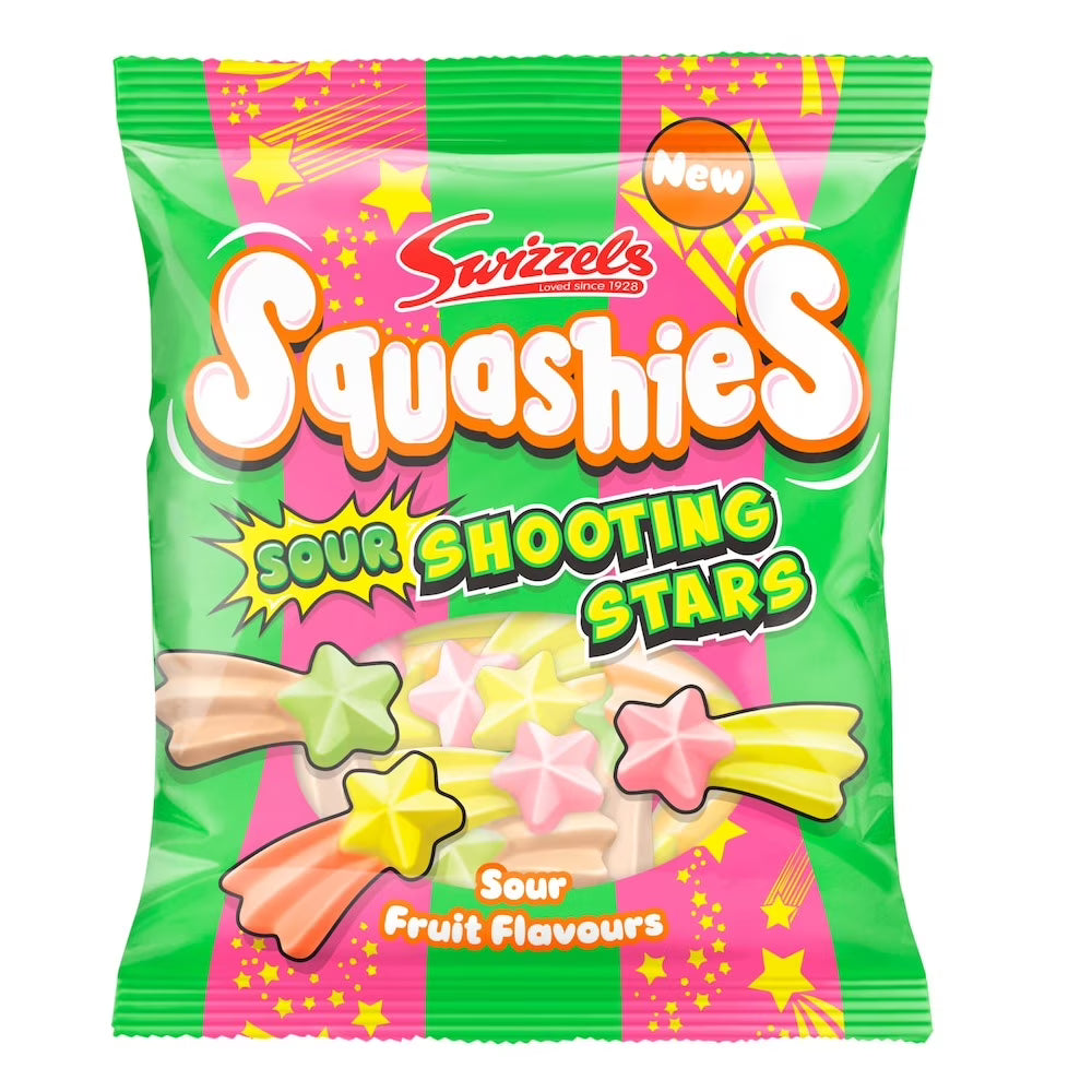 Swizzels Squashies Sour Shooting Stars 100g