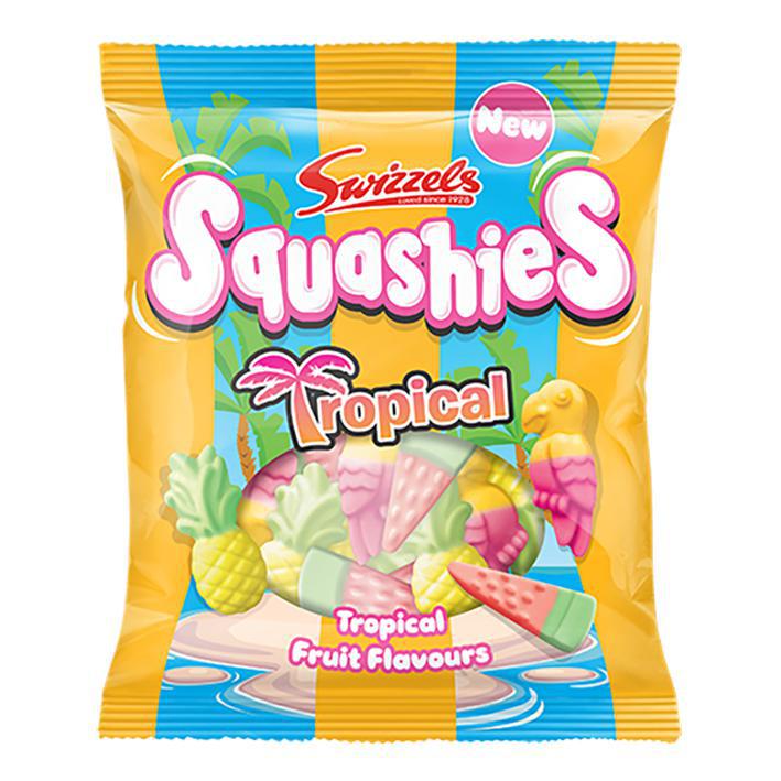 Swizzels Squashies Tropical Fruit Flavors 100g