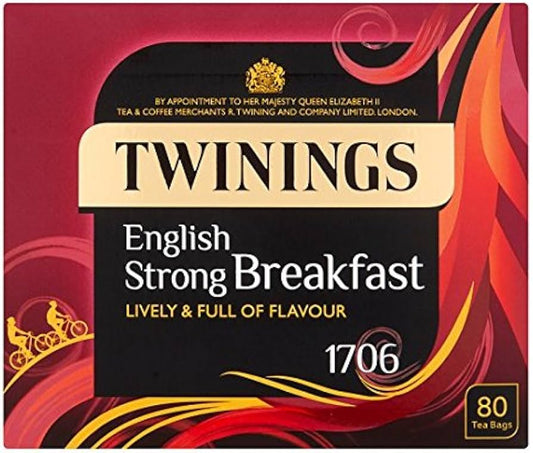 Twinings Strong English Breakfast 80 Tea Bags