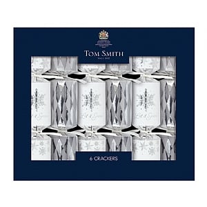 Tom Smith Luxury Silver Tree Crackers 6PK (8" x 6)