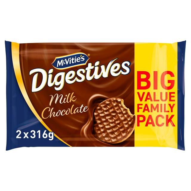 McVities Milk Chocolate Digestives Twin Pack 2 x 316g