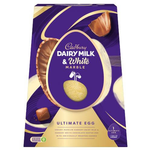 Cadbury Dairy Milk and White Ultimate Egg 372G