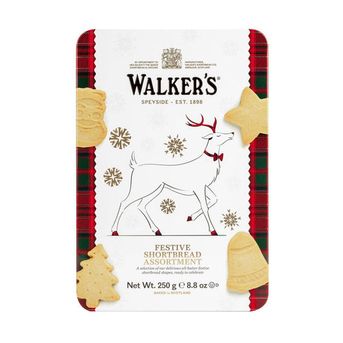 Walker's All-Butter Reindeer Assorted Shortbread Cookies 250g
